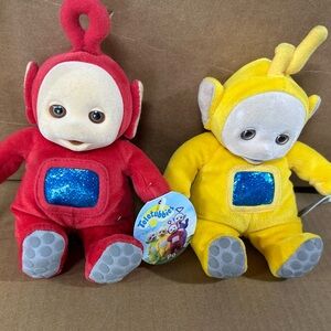 Teletubbies Vintage Plush Toy Set - Po & Laa-Laa